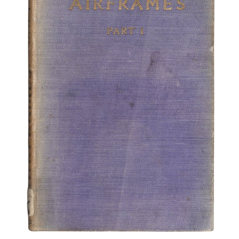 Vintage Hardcovers Air Frames 1 & 2 Circa 1940 Ex Lib Lot of 2